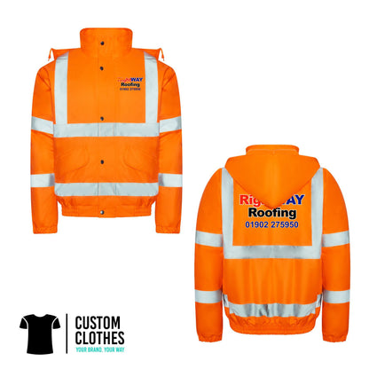 RIGHT WAY ROOFING - HI-VIS BOMBER JACKET [RX770]