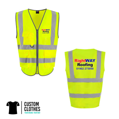 RIGHT WAY ROOFING - HI-VIS EXECUTIVE VEST [RX705]
