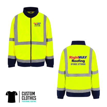 RIGHT WAY ROOFING - HI-VIS FLEECE [RX750]