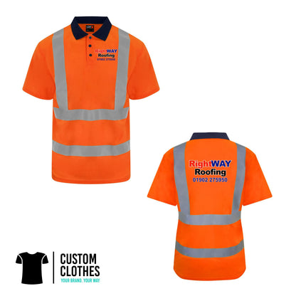 RIGHT WAY ROOFING - HI-VIS POLO [RX710]