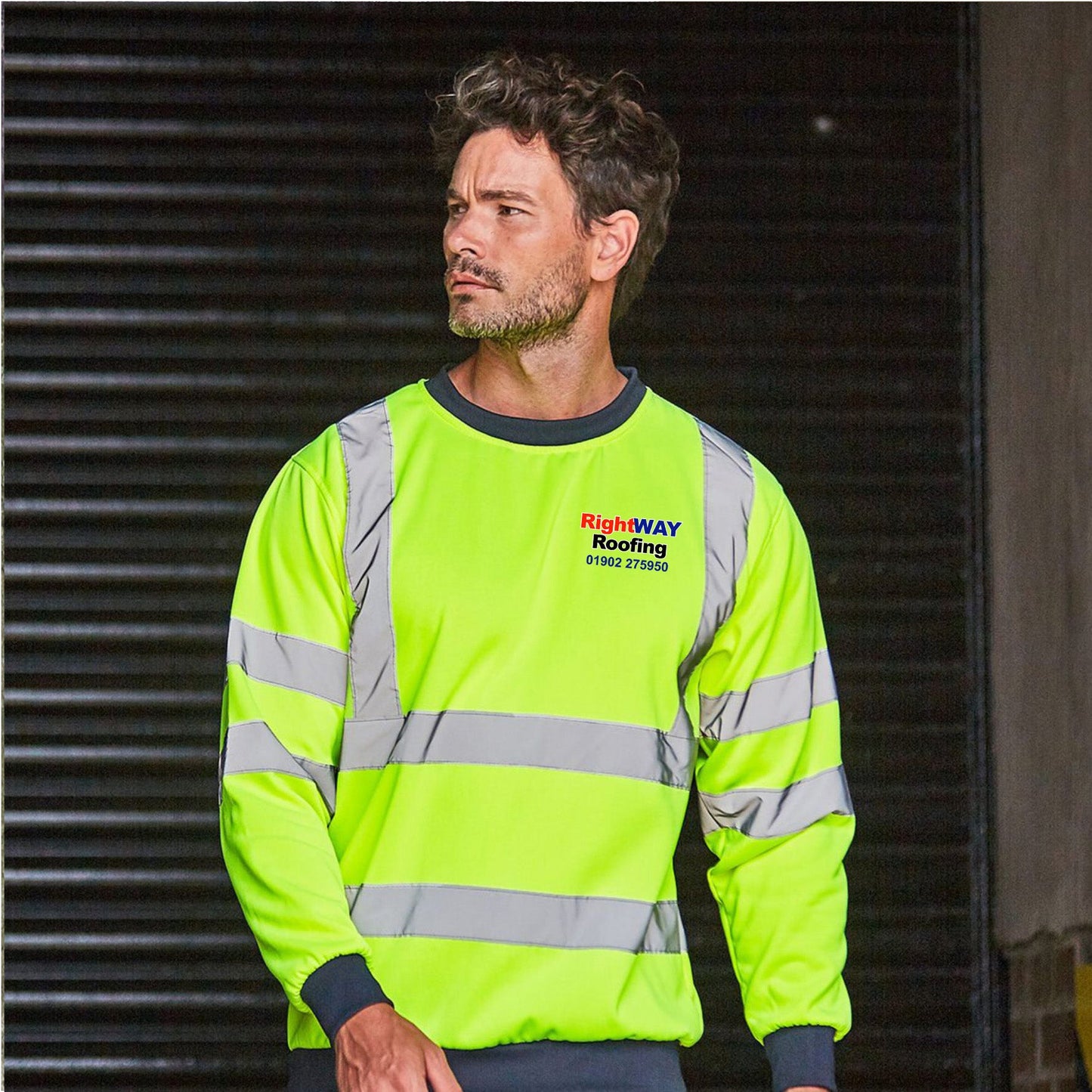 RIGHT WAY ROOFING - HI-VIS SWEATER [RX730]