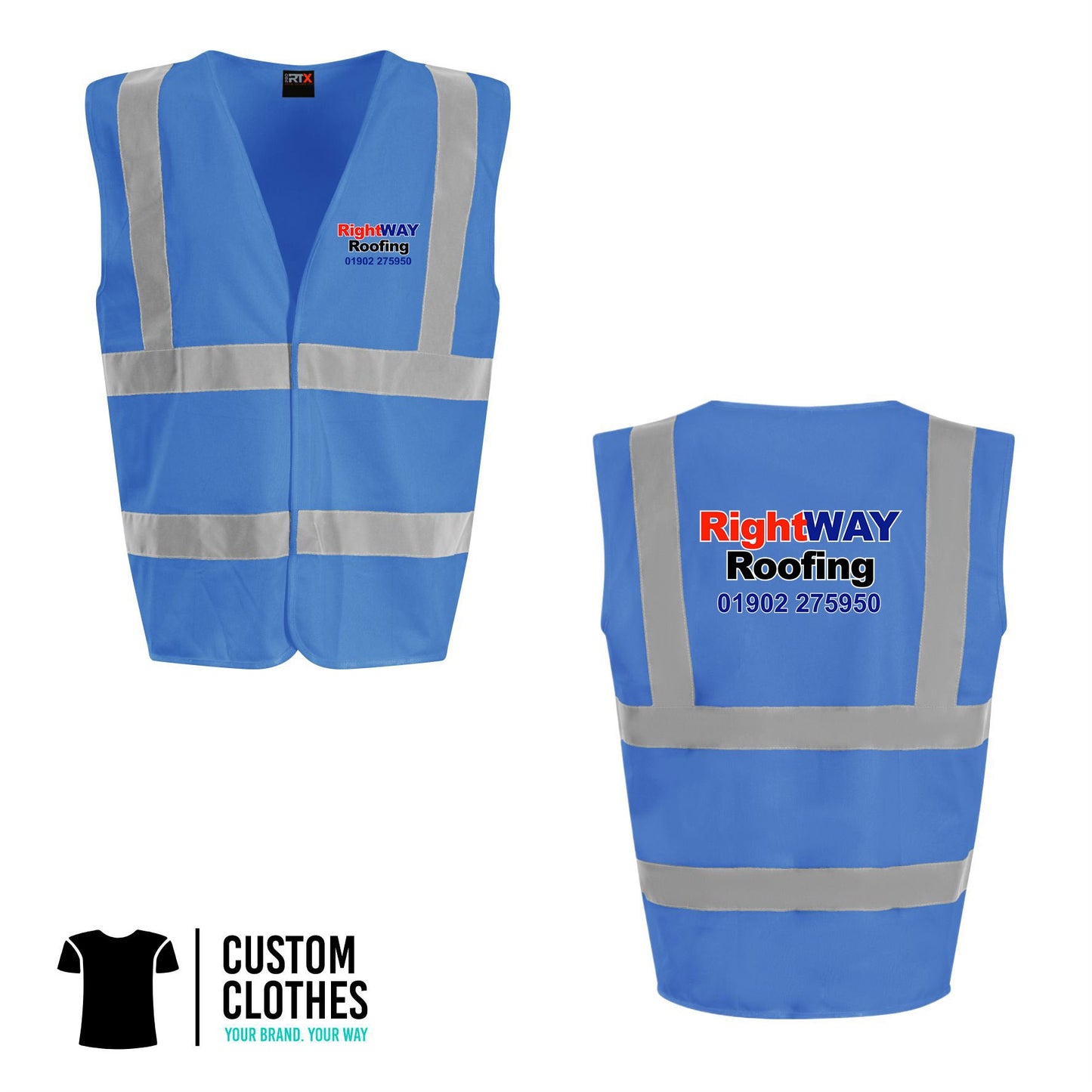 RIGHT WAY ROOFING - HI-VIS VEST [RX700]