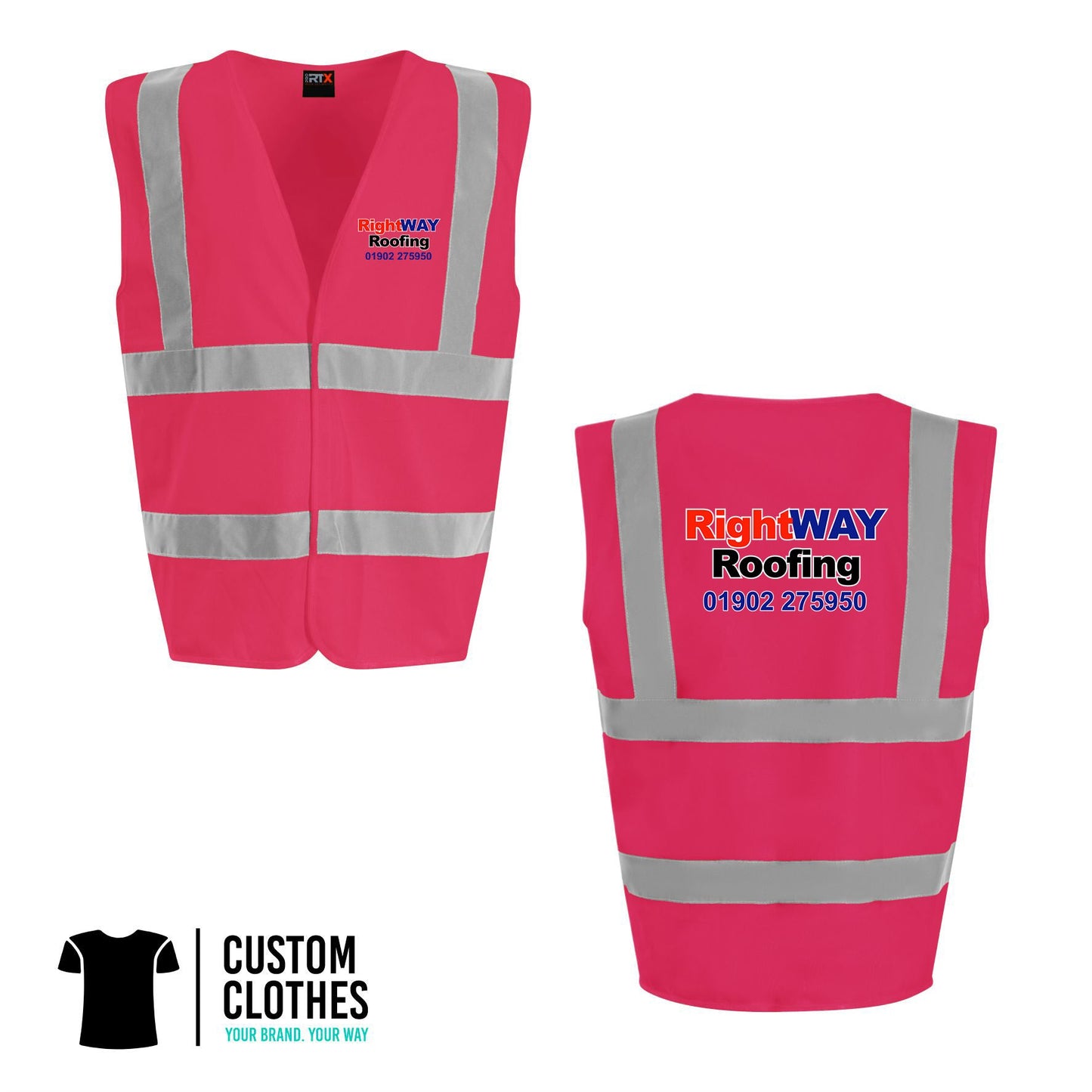 RIGHT WAY ROOFING - HI-VIS VEST [RX700]