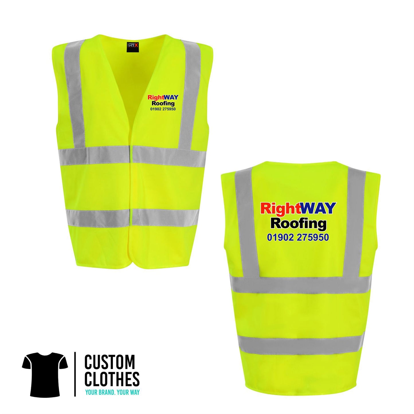 RIGHT WAY ROOFING - HI-VIS VEST [RX700]
