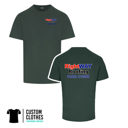 RIGHT WAY ROOFING - RTX T-SHIRT - LEFT BREAST LOGO [RX151]