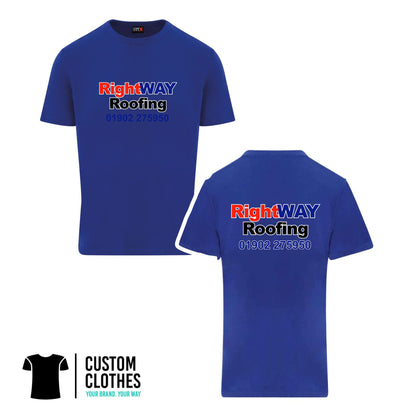 RIGHT WAY ROOFING - RTX T-SHIRT - CHEST LOGO [RX151]